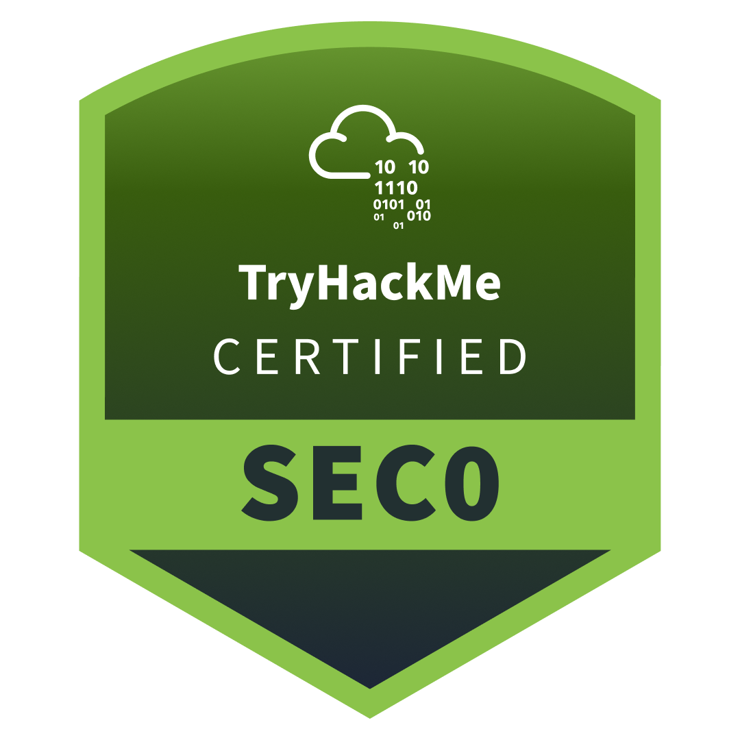 TryHackMe Pre Security (SEC0) badge