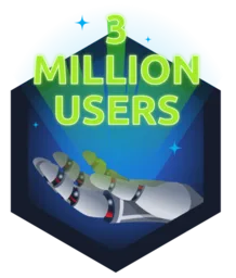 3 Million Legend badge